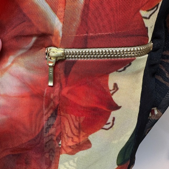 Desigual Mesh Floral Print Lightweight Open Front Jacket EU 44 US M-L - Picture 5 of 7